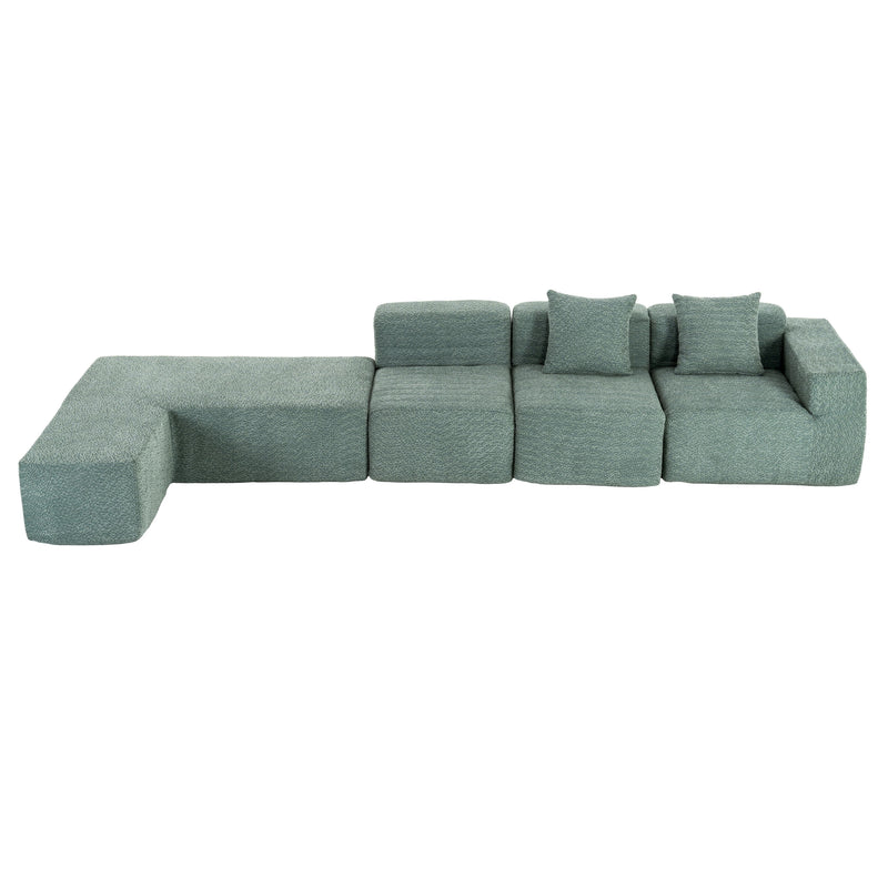 Sectional Sofa Full-Compressed Sofa Couch Free-Combined Sofa For Living Room