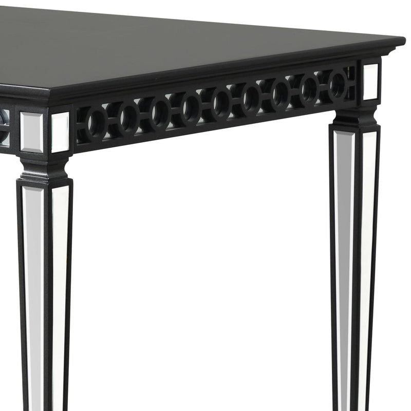 Varian II - Mirrored Dining Table - Black