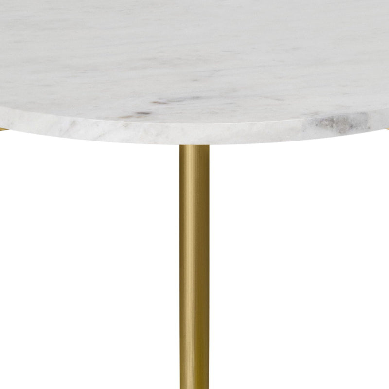 Wagner - Round Marble & Wood Table