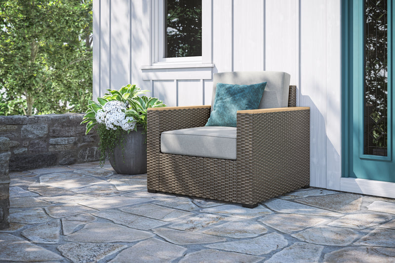 Boca Raton - Outdoor Arm Chair - Beige - 33.25"