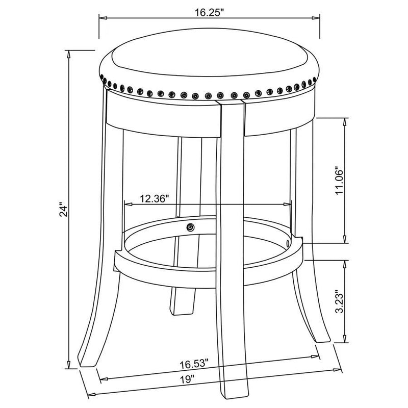 Aboushi - Backless Stools (Set of 2)