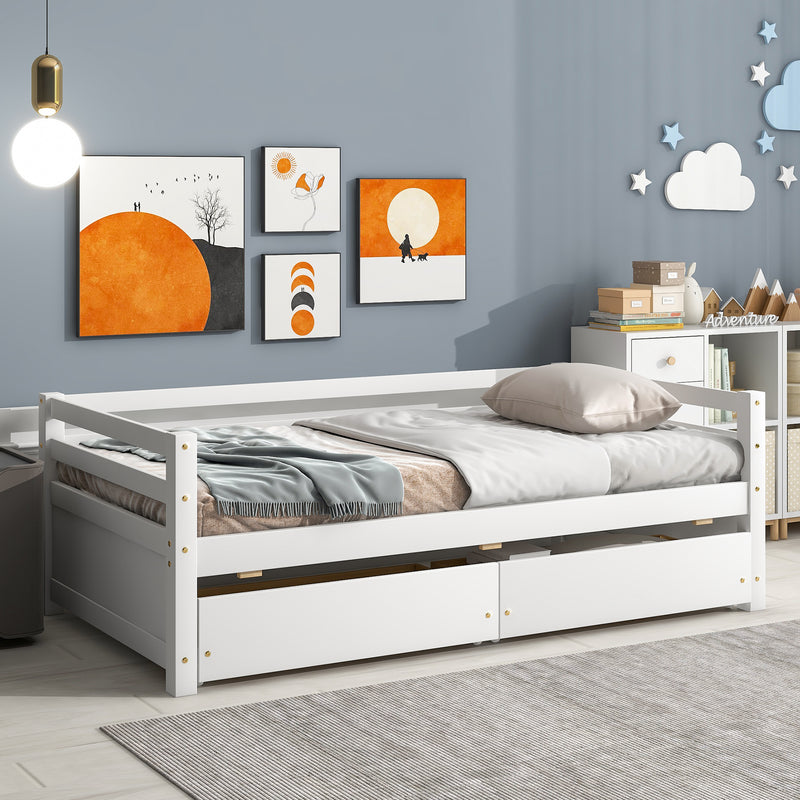 Daybed with two Storage Drawers ,White(Old SKU:W50450915)