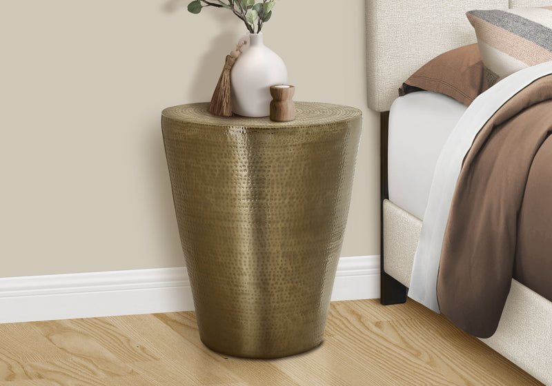 Drum Accent Side Table, Elegant Design