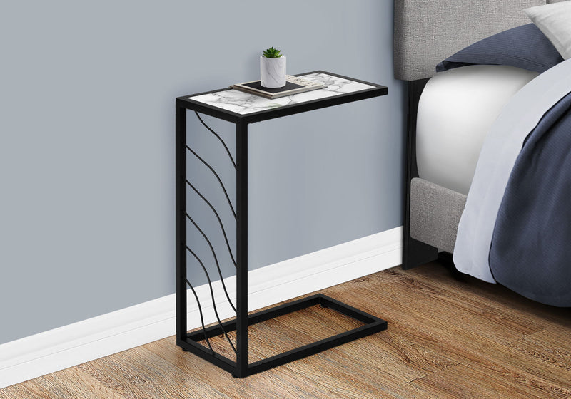 Accent Table, C - Shaped, Contemporary & Modern Convenient Design