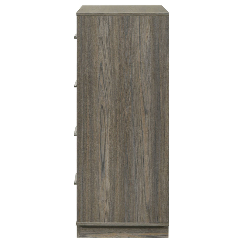 Fenwick - 4-Drawer Chest Of Drawers - Gray Oak