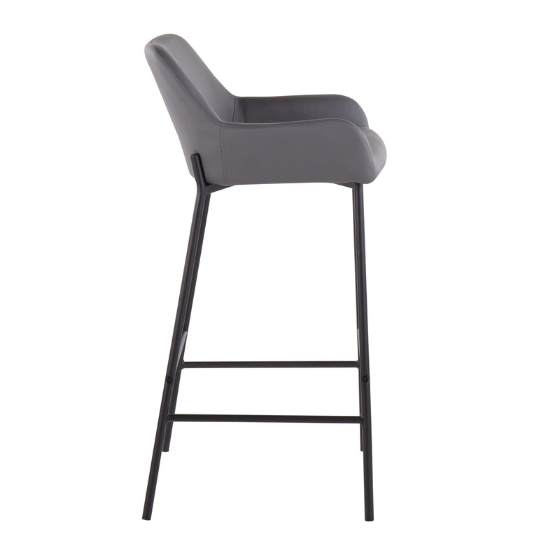 Daniella - Stylish Design Industrial Fixed Height Bar Stool (Set of 2)