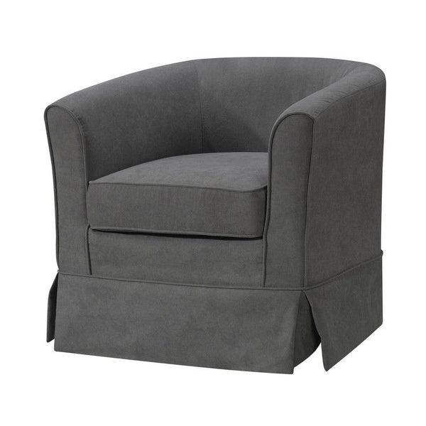 Tucker - Woven Fabric Swivel Barrel Chair