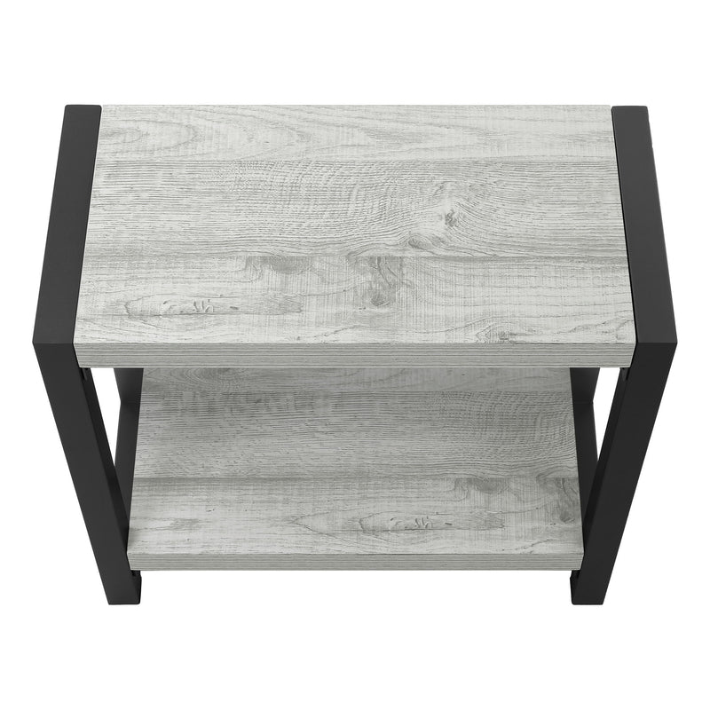 Accent Side Table, Narrow, Small, 2 Tier, Contemporary And Modern