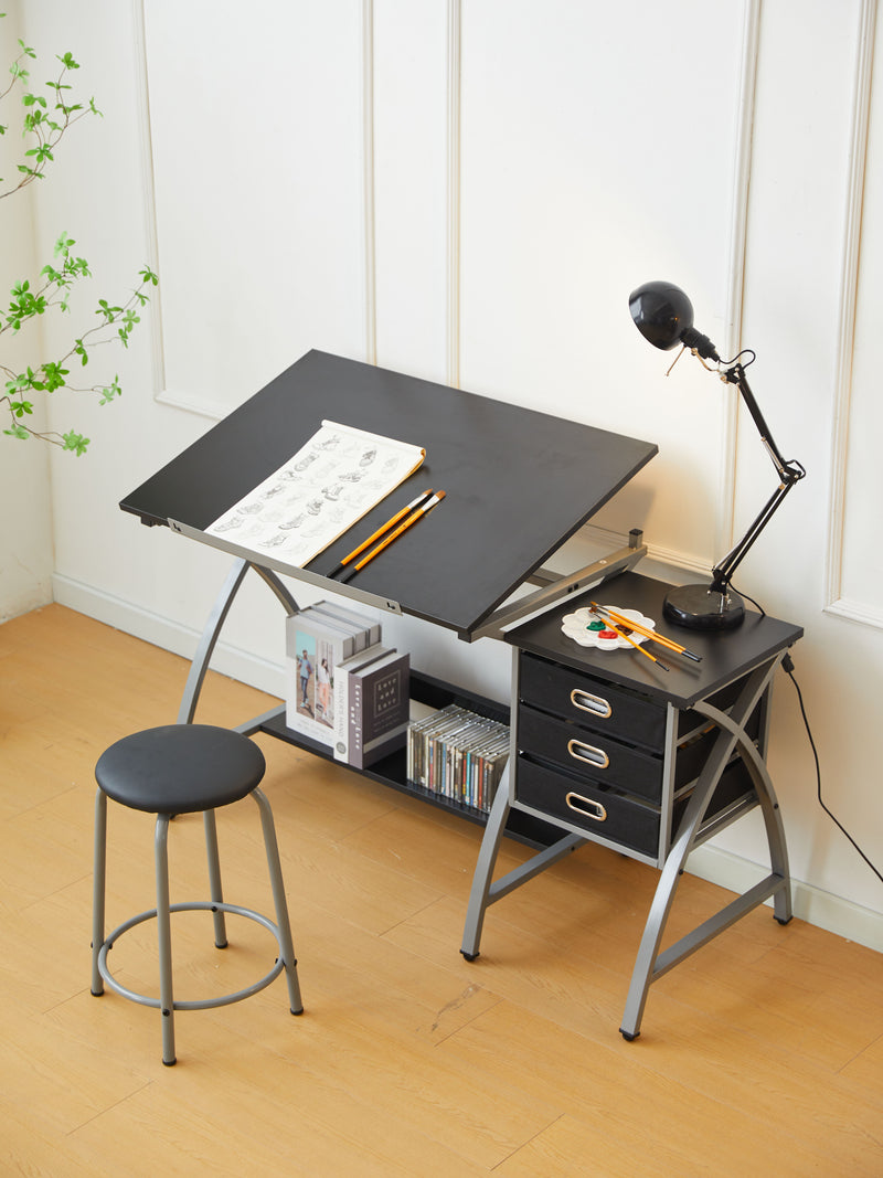 Drafting Table With Stool