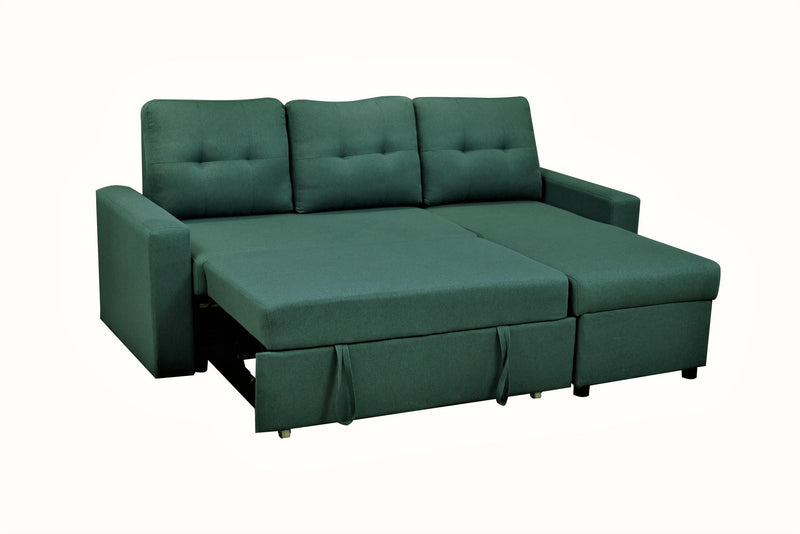 Convertible L Shaped Sectional Sleeper Sofa Bed, Saving Pull Out Couch