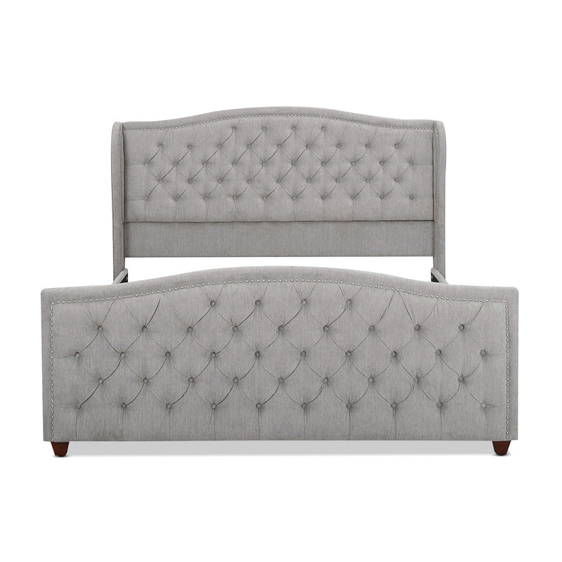 Marcella - Upholstered Shelter Headboard Bed Set