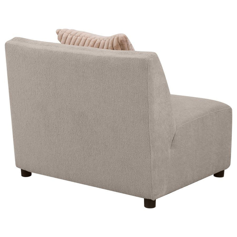 Fayette - Upholstered Armless Chair - Greige