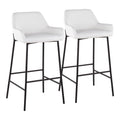 Daniella - Stylish Design Industrial Fixed Height Bar Stool (Set of 2)