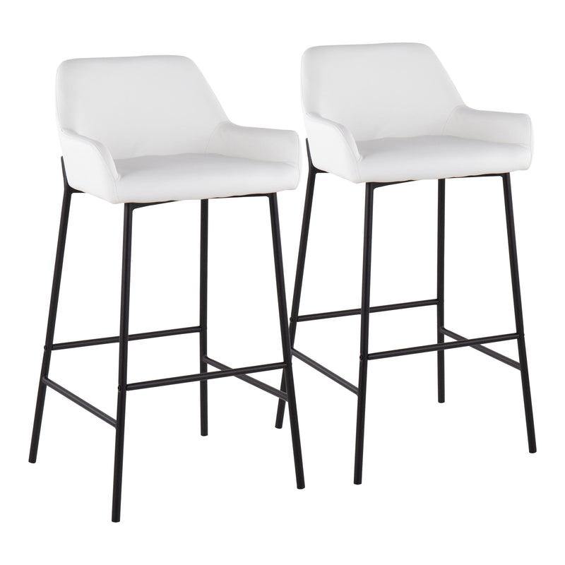 Daniella - Stylish Design Industrial Fixed Height Bar Stool (Set of 2)