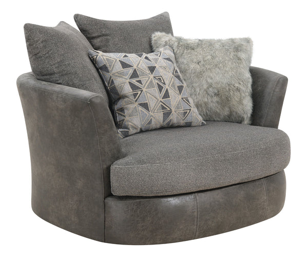 Grennburg - Swivel Accent Chair - Gray