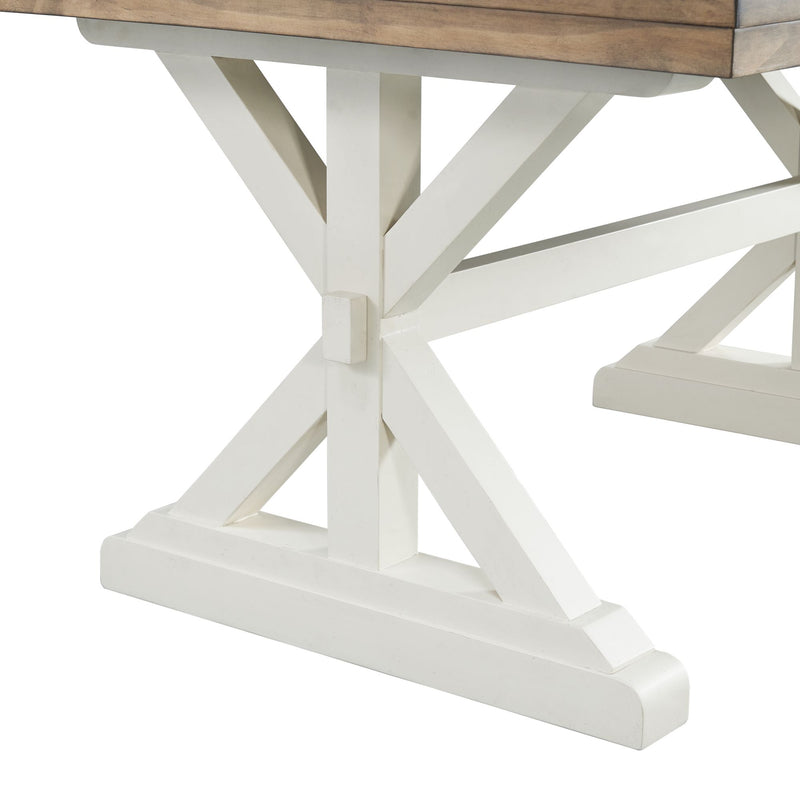 Park Creek - Rectangle Standard Height Dining Table - Cottage White Finish