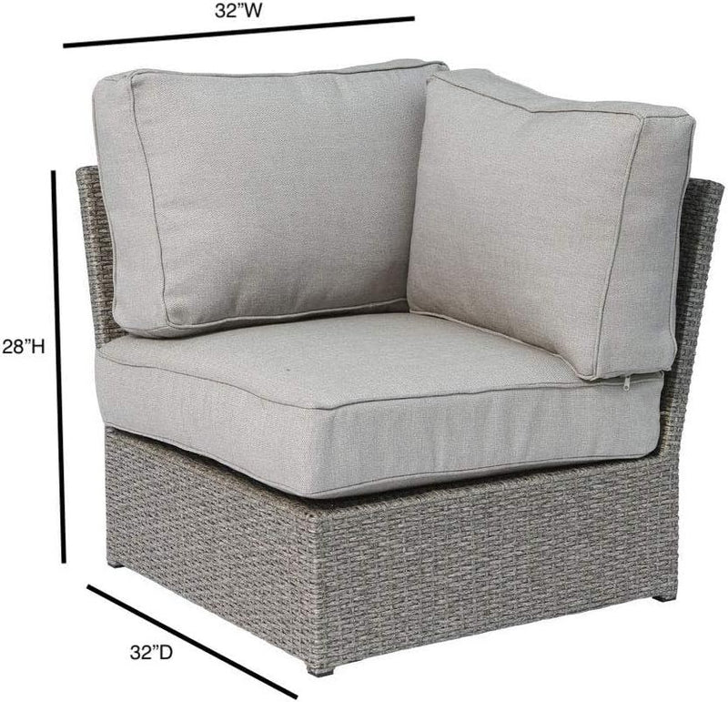 Shick - Corner Wedge Patio Chair With Cushions