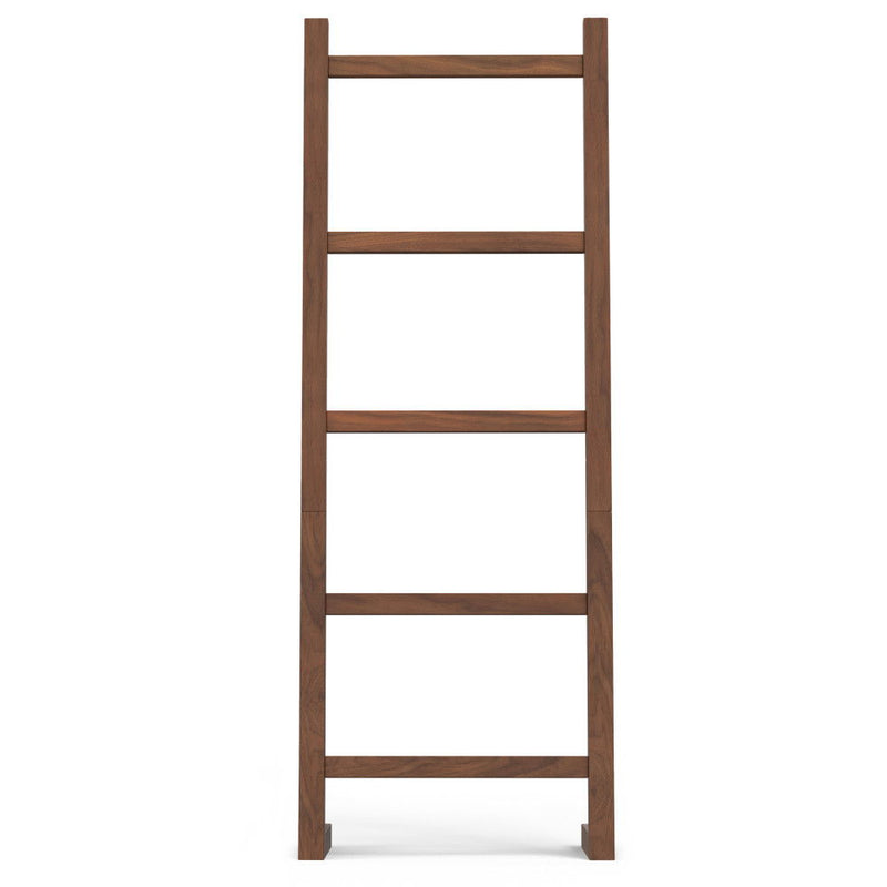 Bray - Bath Towel And Blanket Ladder Shelf - Natural Walnut