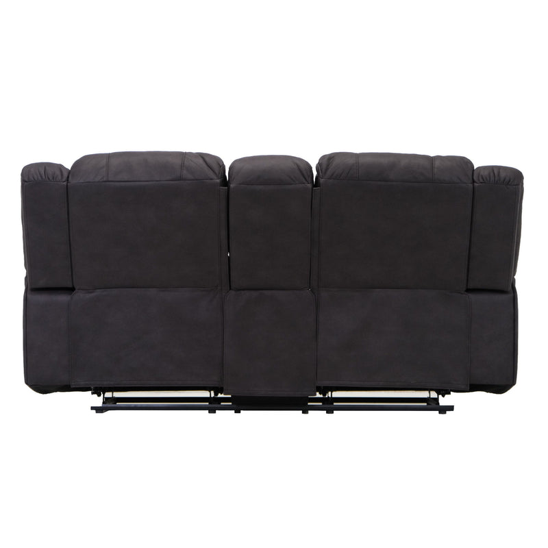 Marshall - Reclining Console Loveseat - Black