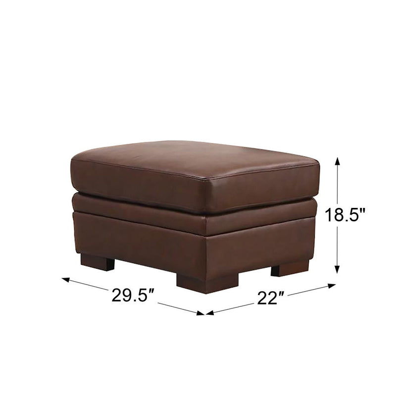 Dillon - Leather Ottoman