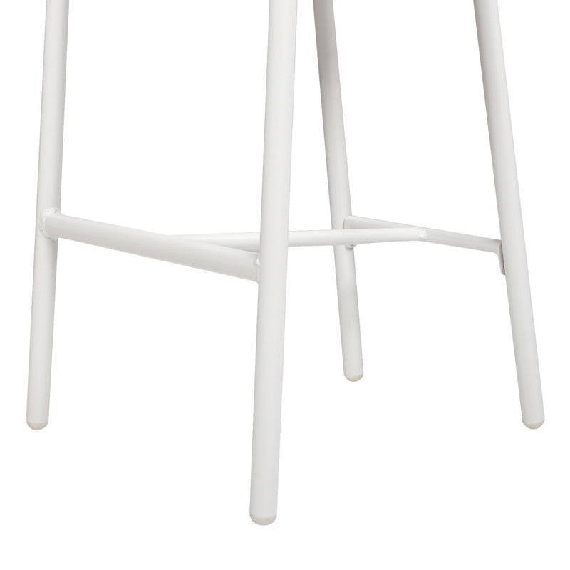 Rowan - Rope Barrel Low Back Patio Counter Stool (Set of 2) - Optic White