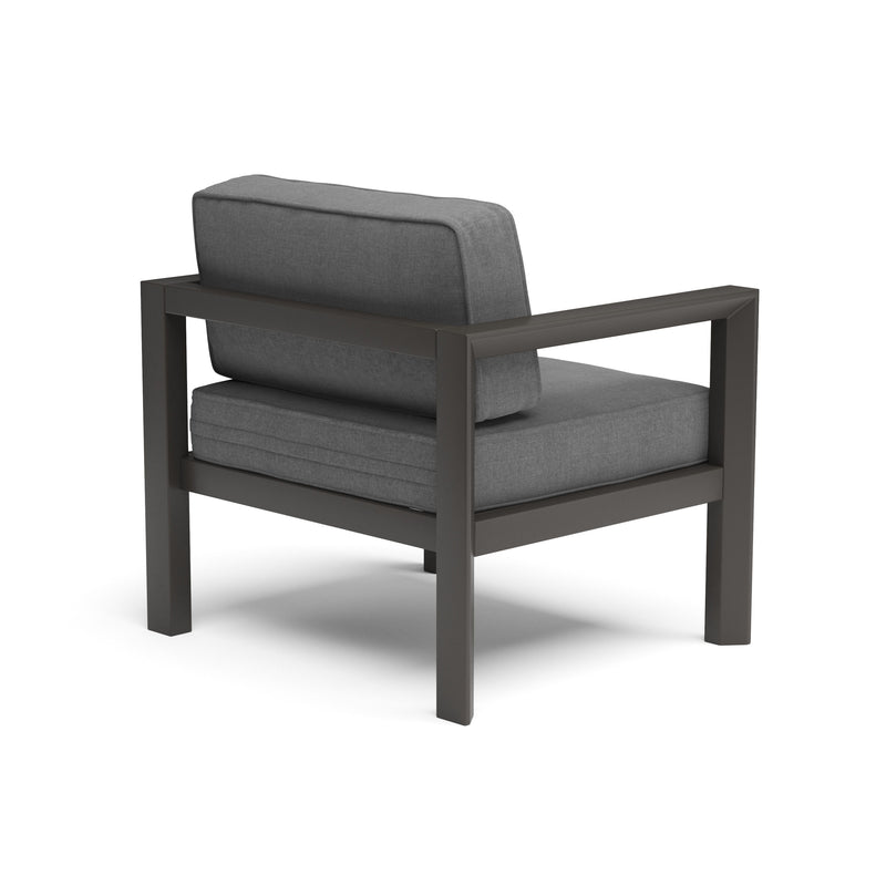 Grayton - Outdoor Aluminum Lounge Chair - Gray, Dark - 25.5"