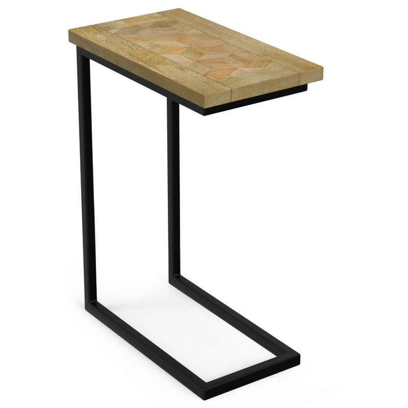 Skyler - C Side Table With Inlay - Natural