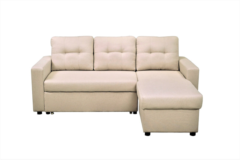 Convertible L Shaped Sectional Sleeper Sofa Bed, Saving Pull Out Couch