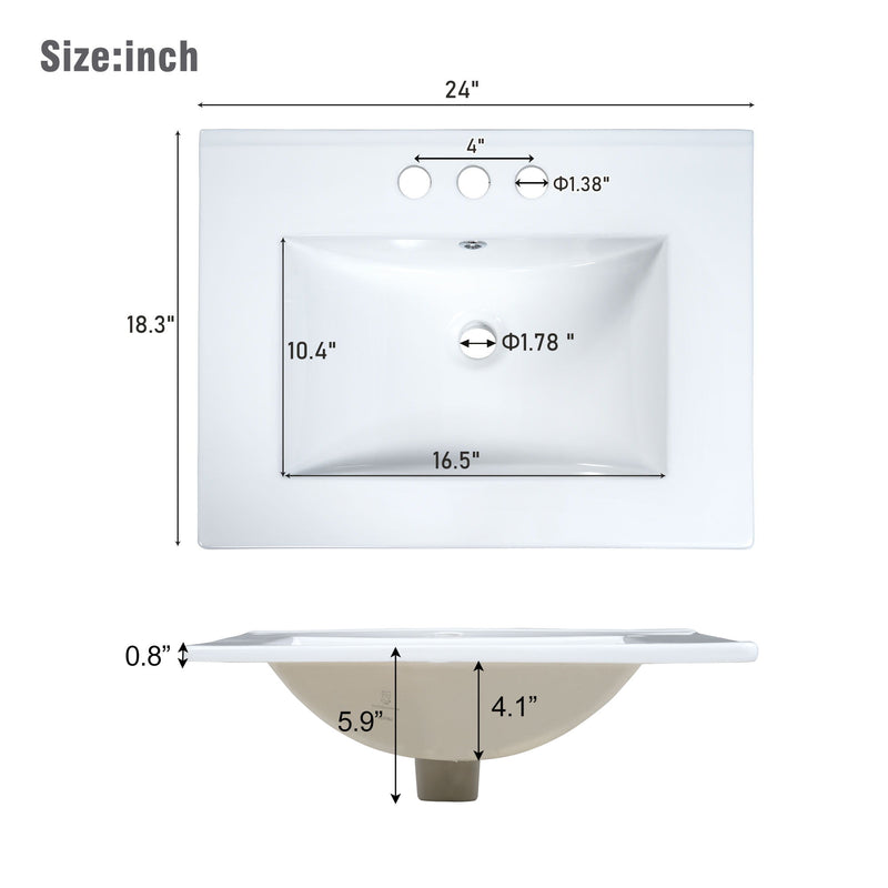 Modern Wall-Mounted Bathroom Vanity With 2 Drawers, Ideal For Small Bathrooms - Green