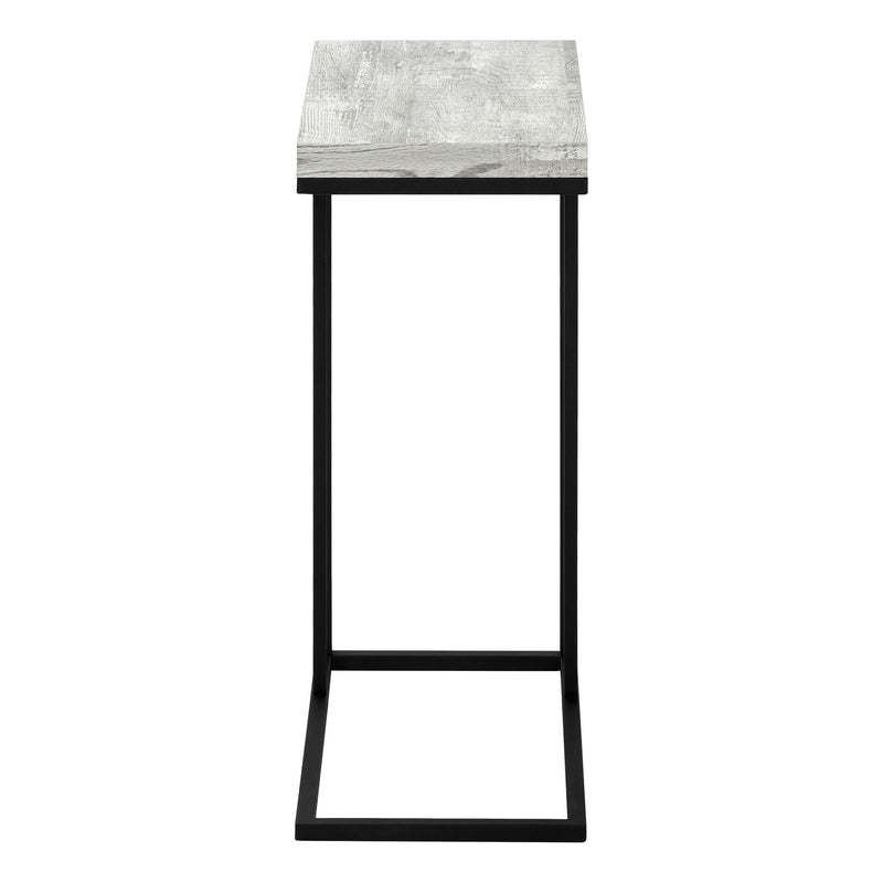 Accent Table, C - Shaped, Tempered Glass, Stylish Design Contemporary & Modern