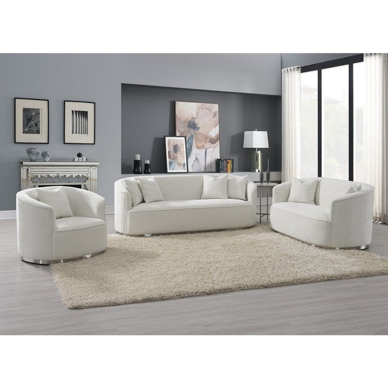 Odette - Sofa With 4 Pillows - Beige