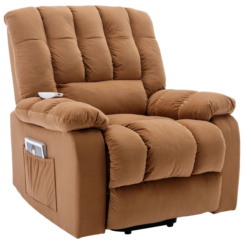 Massage Recliner Chair Electric Power Lift Recliner Chairs With Heat, Vibration, Side Pocket For Living Room Bedroom