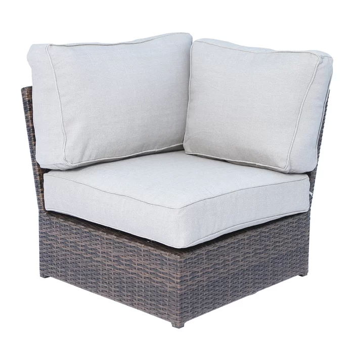 Shick - Corner Wedge Patio Chair With Cushions