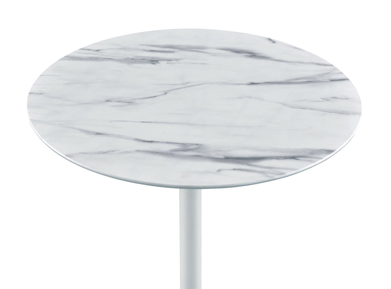 Orbit - 15.5" End Table With Height Adjustable Marble Textured Top