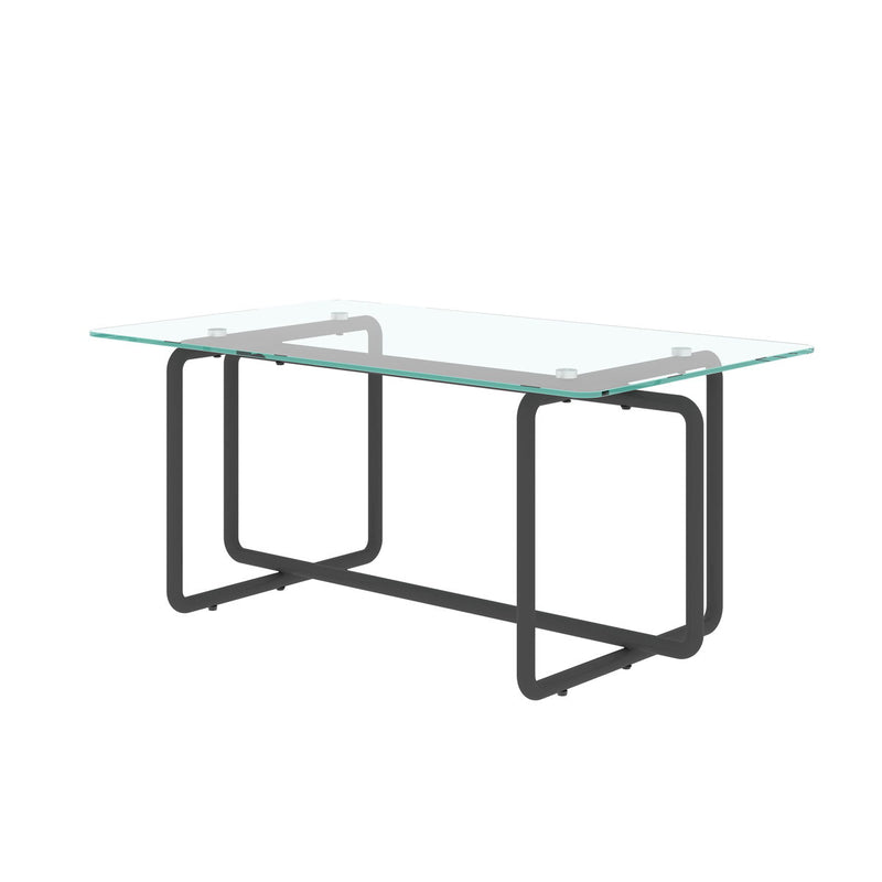 Modern Tempered Glass Tea Table Coffee Table, Table For Living Room