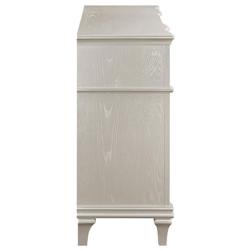 Evangeline - 4-Drawer Sideboard Buffet Cabinet - Silver Oak