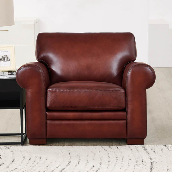 Brookfield - Waxy Pull Up Leather Chair - Mocha