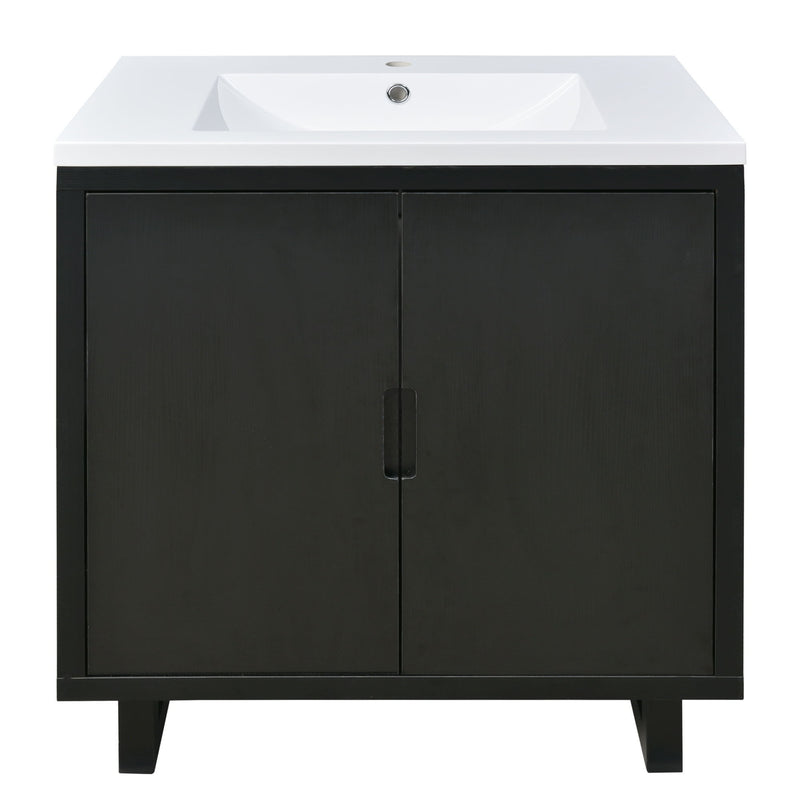 Bathroom Vanity Set With Sink, Combo Cabinet, Bathroom Storage Cabinet, Solid Wood Frame