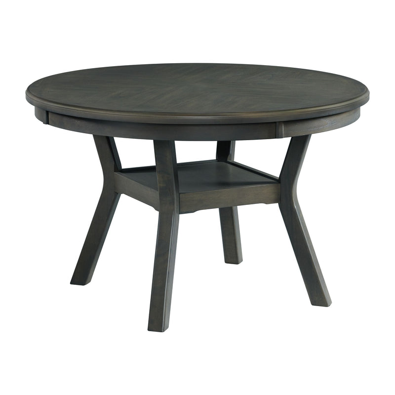 Amherst - Dining Table With Wood Leg - Grey Finish