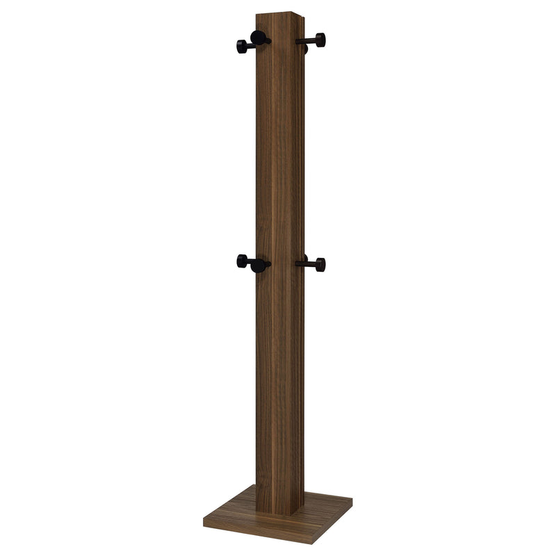 Rikkie - Coat Rack And Mirror - Walnut