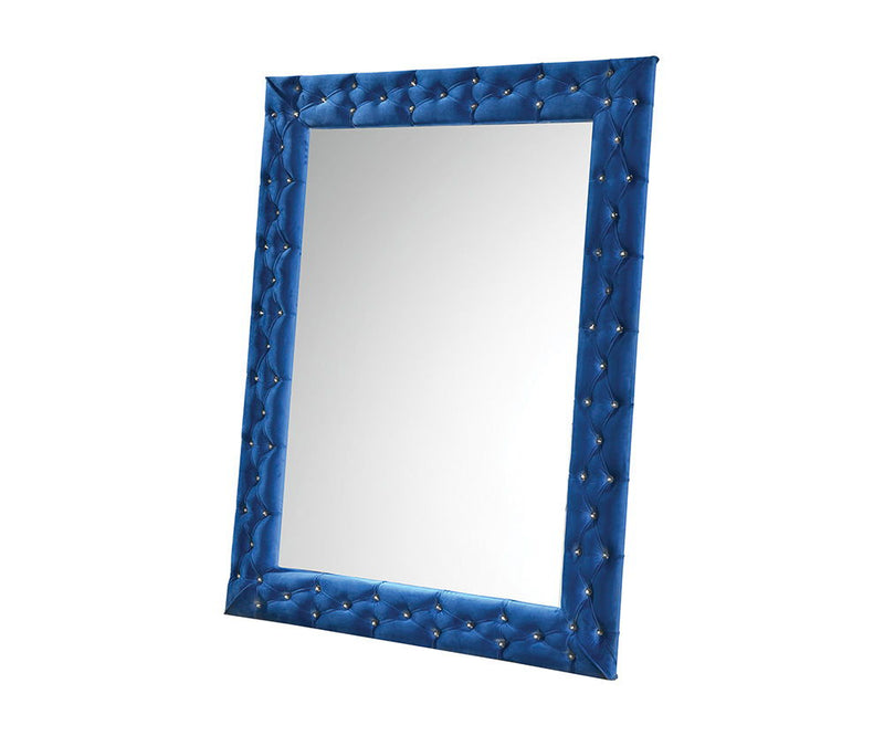 Dante - Velvet Floor Mirror - Blue