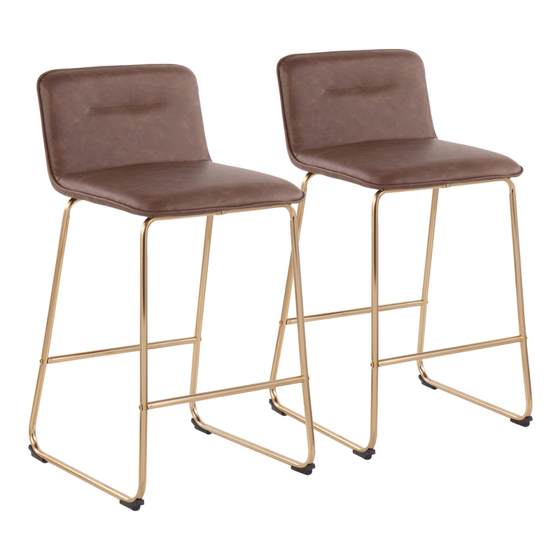 Casper - Fixed Height Contemporary Counter Stool (Set of 2)