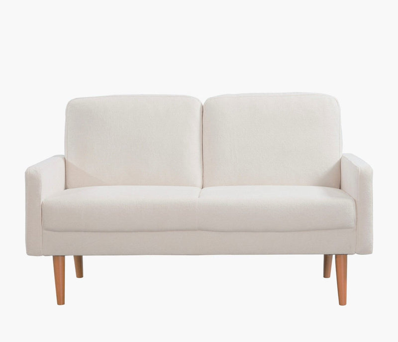 Loveseat Sofa, European Style With Sleek Design, Modern & Vintage Flair, Upholstered 2 Seater Couch