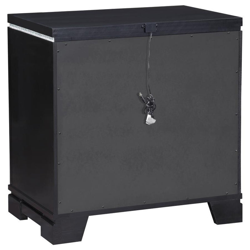 Cappola - 2-Drawer Nightstand - Black