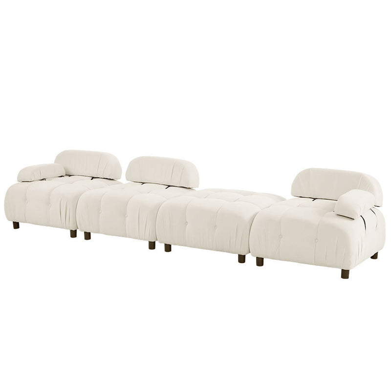 U_STYLE Upholstery Modular Convertible Sectional Sofa, L Shaped Couch with Reversible Chaise