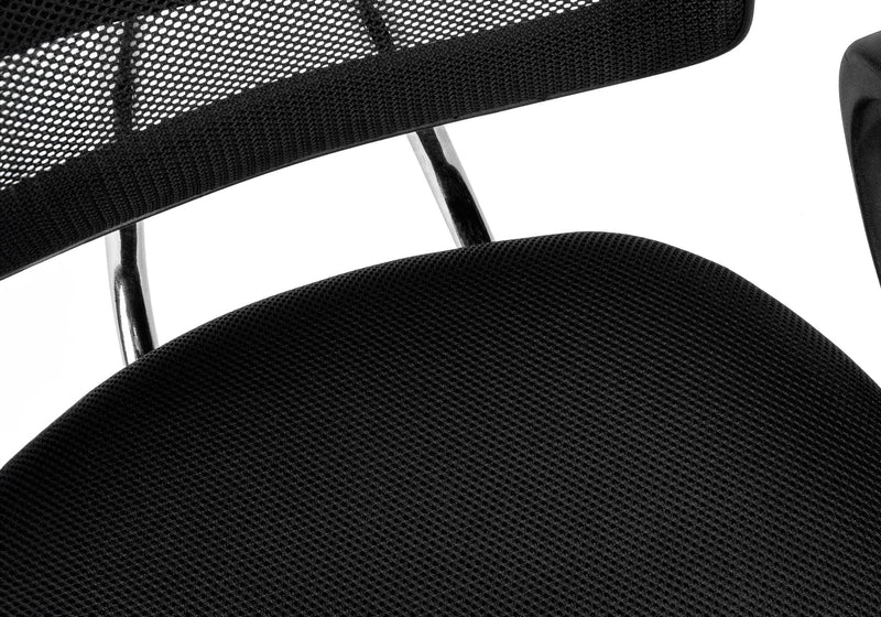 Office Chair, Adjustable Height, Swivel, Ergonomic, Armrests, Mesh, Contemporary / Modern - Black