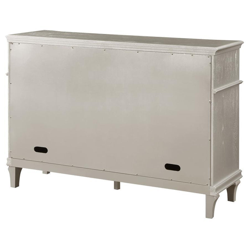 Evangeline - 4-Drawer Sideboard Buffet Cabinet - Silver Oak