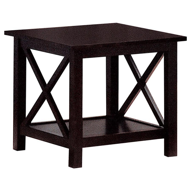 Rachelle - 3 Piece Rectangular Coffee Table Set - Deep Merlot - Atlantic Fine Furniture Inc