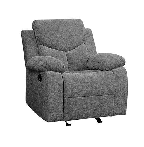 Kalen - Glider Recliner - Gray Chenille