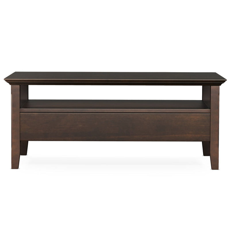 Acadian - Coffee Table With Drawer - Brown